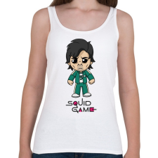 PRINTFASHION Squid Game - Player 456 Seong Gi-hun - Női atléta - Fehér női trikó