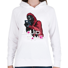 PRINTFASHION Squid game soldier 2 - Nyerd meg az életed  - Női kapucnis pulóver - Fehér