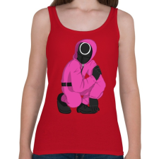 PRINTFASHION Squid Game Soldier - Női atléta - Cseresznyepiros női trikó