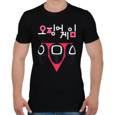 PRINTFASHION Squid Game - Soliders - Férfi póló - Fekete férfi póló