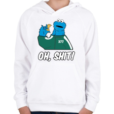 PRINTFASHION Squid Game - Sütiszörny - Gyerek kapucnis pulóver - Fehér gyerek pulóver, kardigán