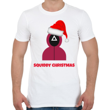PRINTFASHION SQUIDDY CHRISTMAS - Férfi póló - Fehér férfi póló
