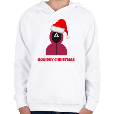 PRINTFASHION SQUIDDY CHRISTMAS - Gyerek kapucnis pulóver - Fehér gyerek pulóver, kardigán