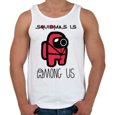 PRINTFASHION SquidMas is Among Us - Férfi atléta - Fehér atléta, trikó