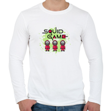 PRINTFASHION Squit game - Férfi hosszú ujjú póló - Fehér férfi póló