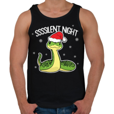 PRINTFASHION Ssssilent night - Férfi atléta - Fekete atléta, trikó