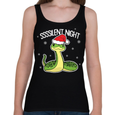 PRINTFASHION Ssssilent night - Női atléta - Fekete