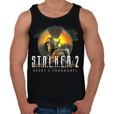 PRINTFASHION Stalker 2 - Férfi atléta - Fekete