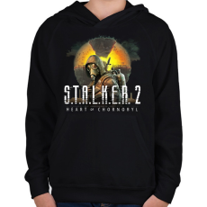 PRINTFASHION Stalker 2 - Gyerek kapucnis pulóver - Fekete