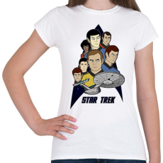 PRINTFASHION Star Trek - Női póló - Fehér