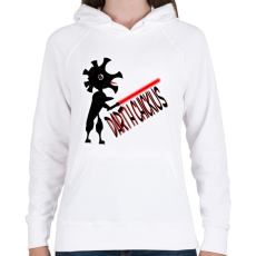 PRINTFASHION Star Wars Fan Art Darth Chicidus - Női kapucnis pulóver - Fehér