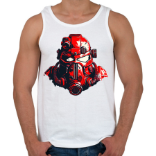 PRINTFASHION Starcraft - Férfi atléta - Fehér atléta, trikó