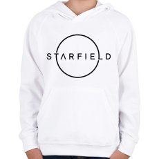 PRINTFASHION Starfield - Gyerek kapucnis pulóver - Fehér