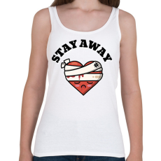 PRINTFASHION STAY AWAY - Női atléta - Fehér