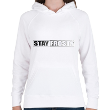 PRINTFASHION Stay Frosty - COD MW - Női kapucnis pulóver - Fehér női pulóver, kardigán