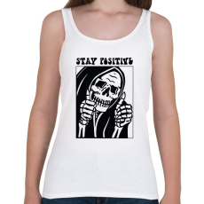 PRINTFASHION Stay positive - Női atléta - Fehér