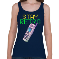 PRINTFASHION Stay retro Nokia - Női atléta - Sötétkék