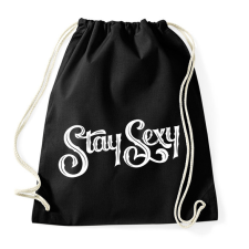 PRINTFASHION Stay Sexy - Sportzsák, Tornazsák - Fekete tornazsák