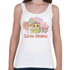 PRINTFASHION Stay weird - Női atléta - Fehér