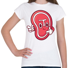 PRINTFASHION Steak hús - Női póló - Fehér női póló