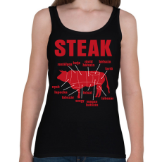 PRINTFASHION STEAK - Női atléta - Fekete