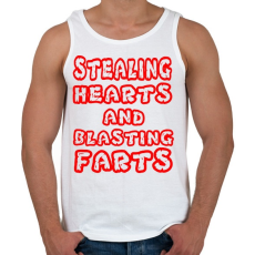 PRINTFASHION Stealing Hearths - Férfi atléta - Fehér