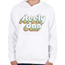 PRINTFASHION Steely Dan - Gyerek kapucnis pulóver - Fehér gyerek pulóver, kardigán