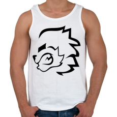 PRINTFASHION stencil oroszlán - Férfi atléta - Fehér