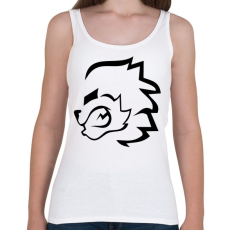 PRINTFASHION stencil oroszlán - Női atléta - Fehér