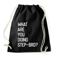 PRINTFASHION Step-bro - Sportzsák, Tornazsák - Fekete tornazsák
