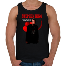 PRINTFASHION STEPHEN KING-COLOR - Férfi atléta - Fekete atléta, trikó