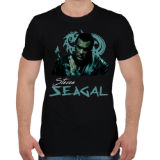 PRINTFASHION steven seagal - Férfi póló - Fekete