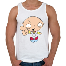 PRINTFASHION Stewie - Férfi atléta - Fehér atléta, trikó