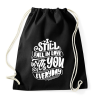 PRINTFASHION Still fall in love - Sportzsák, Tornazsák - Fekete