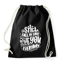 PRINTFASHION Still fall in love - Sportzsák, Tornazsák - Fekete tornazsák