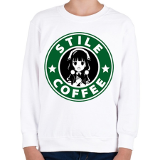 PRINTFASHION Stille Coffe - Gyerek pulóver - Fehér gyerek pulóver, kardigán