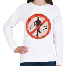 PRINTFASHION Stop Emot - Női pulóver - Fehér női pulóver, kardigán