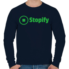 PRINTFASHION Stopify - Férfi pulóver - Sötétkék férfi pulóver, kardigán