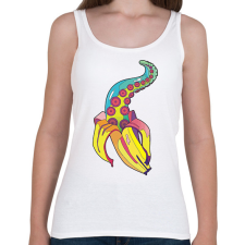 PRINTFASHION Strange banana - Női atléta - Fehér női trikó