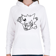 PRINTFASHION Strange creature - Női kapucnis pulóver - Fehér női pulóver, kardigán