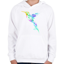 PRINTFASHION Strange smoke - Gyerek kapucnis pulóver - Fehér gyerek pulóver, kardigán