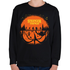 PRINTFASHION Stranger halloween - Gyerek pulóver - Fekete