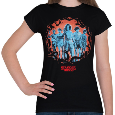 PRINTFASHION #Stranger_team - Női póló - Fekete