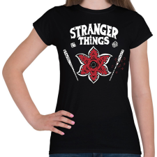 PRINTFASHION Stranger Thing _HELLFIRE CLUB2 - Női póló - Fekete női póló