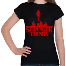 PRINTFASHION Stranger Things 4 - Női póló - Fekete női póló