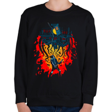 PRINTFASHION Stranger Things Eddie gitár - Gyerek pulóver - Fekete gyerek pulóver, kardigán