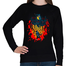 PRINTFASHION Stranger Things Eddie gitár - Női pulóver - Fekete női pulóver, kardigán