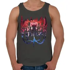 PRINTFASHION Stranger Things - Férfi atléta - Sötétszürke atléta, trikó