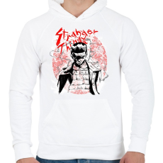 PRINTFASHION Stranger Things - Férfi kapucnis pulóver - Fehér