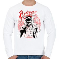 PRINTFASHION Stranger Things - Férfi pulóver - Fehér férfi pulóver, kardigán